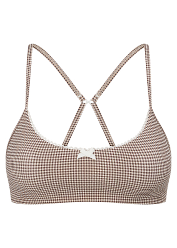 Dream Maker Gingham Sports Bra