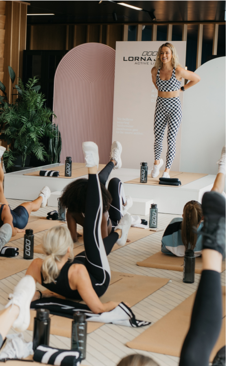 Women in a workout class