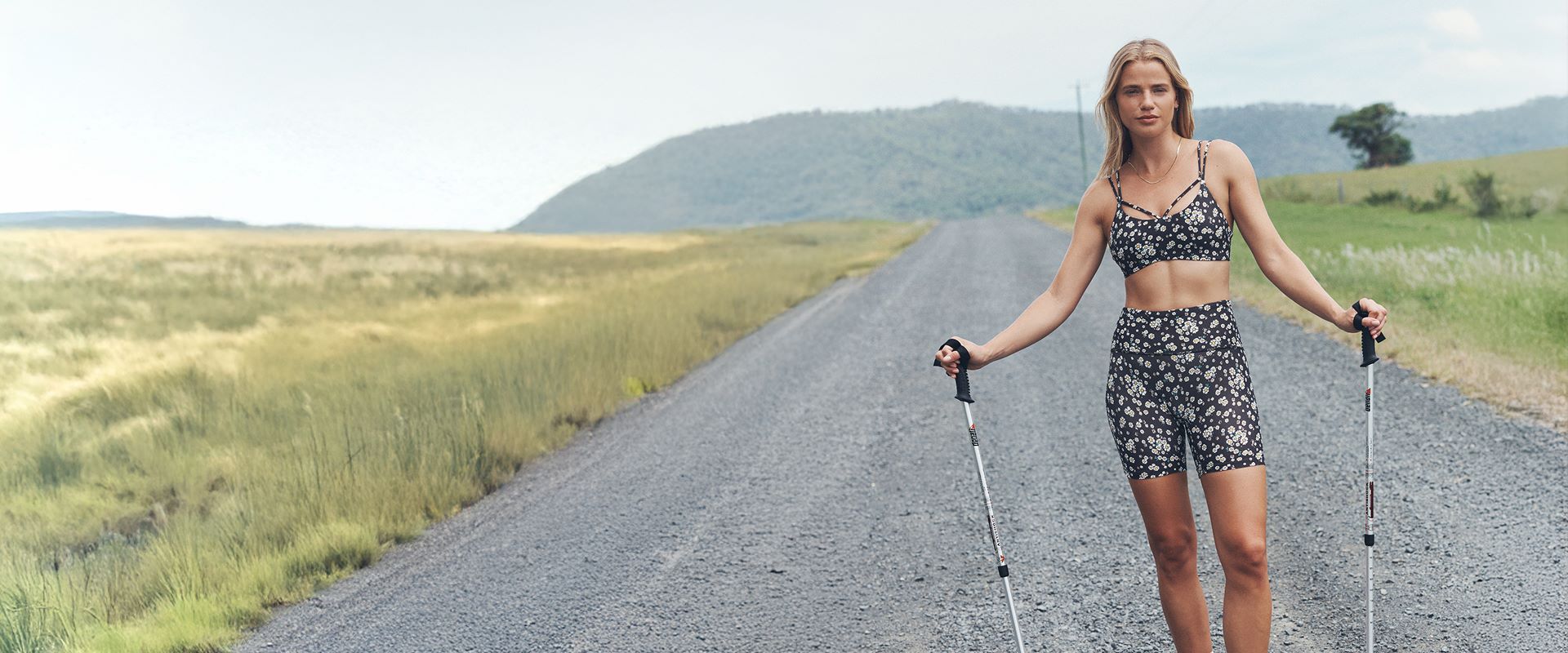 Women wearing athletic clothing