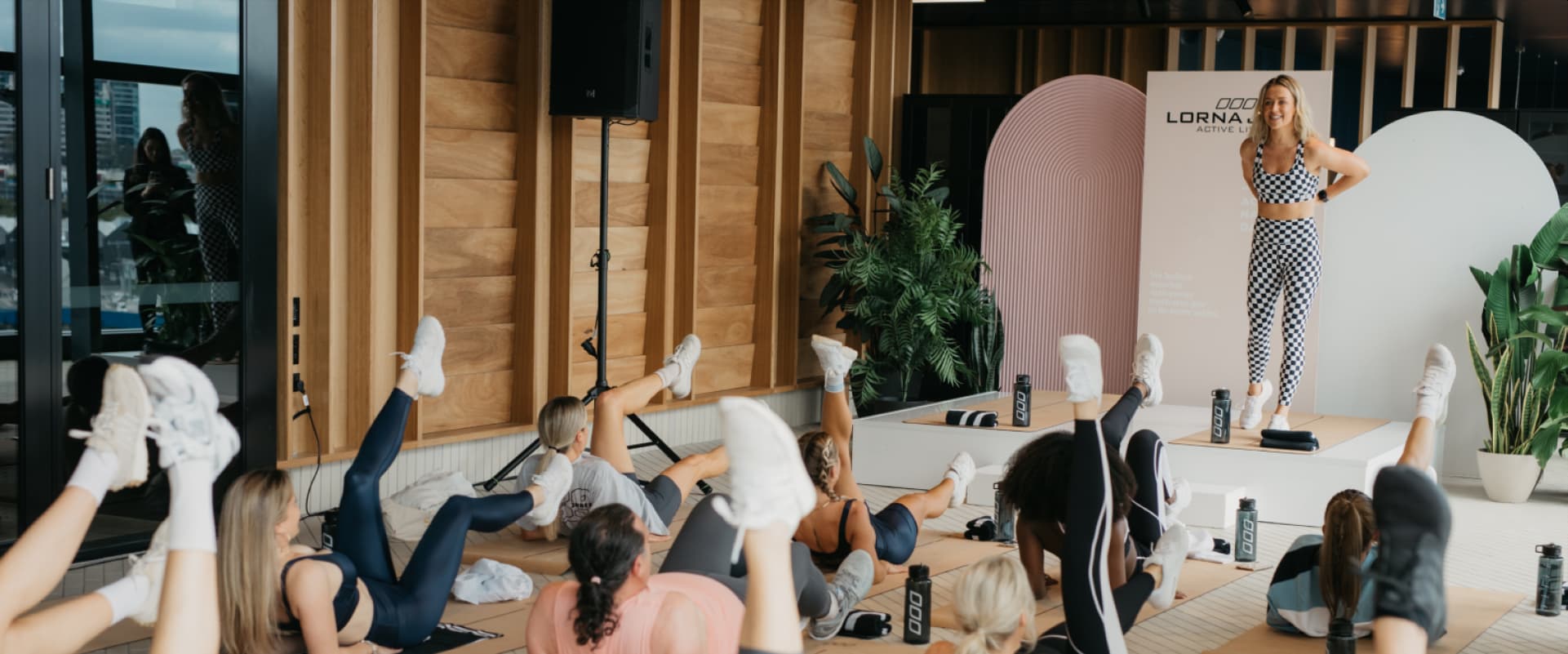 Women in a workout class