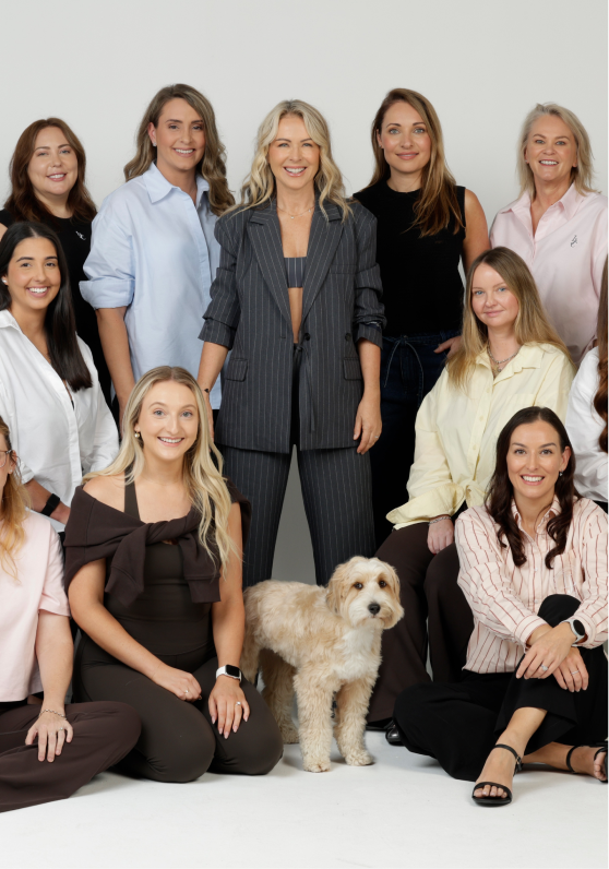 Women smiling at camera