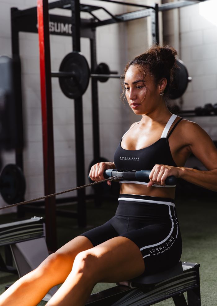 Woman doing strength training