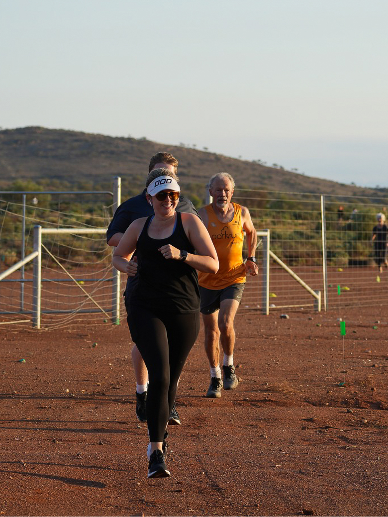 Women running