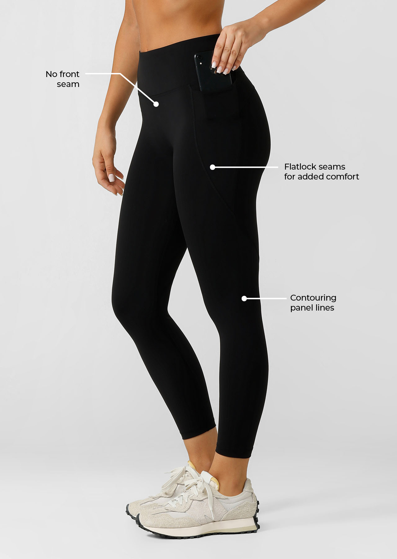 Amy No Ride Phone Pocket Ankle Biter Tech Leggings