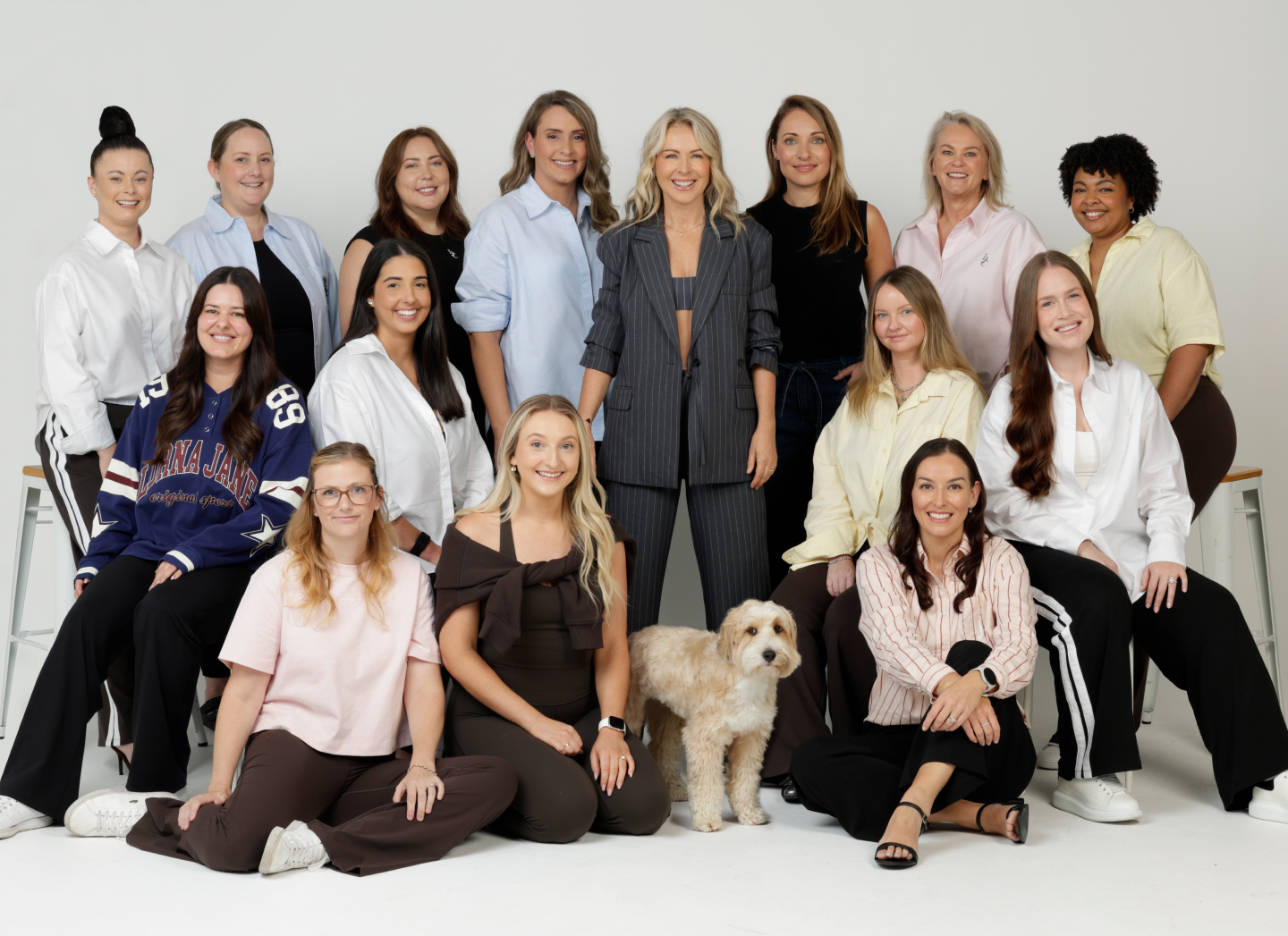 Women standing with Lorna Jane Clarkson