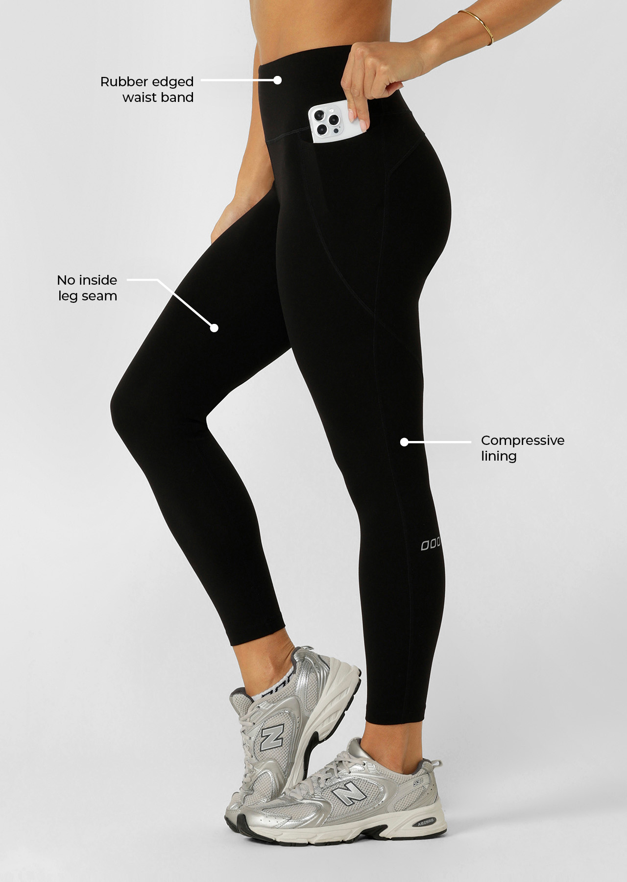 Amy No Chafe Phone Pocket Ankle Biter Leggings