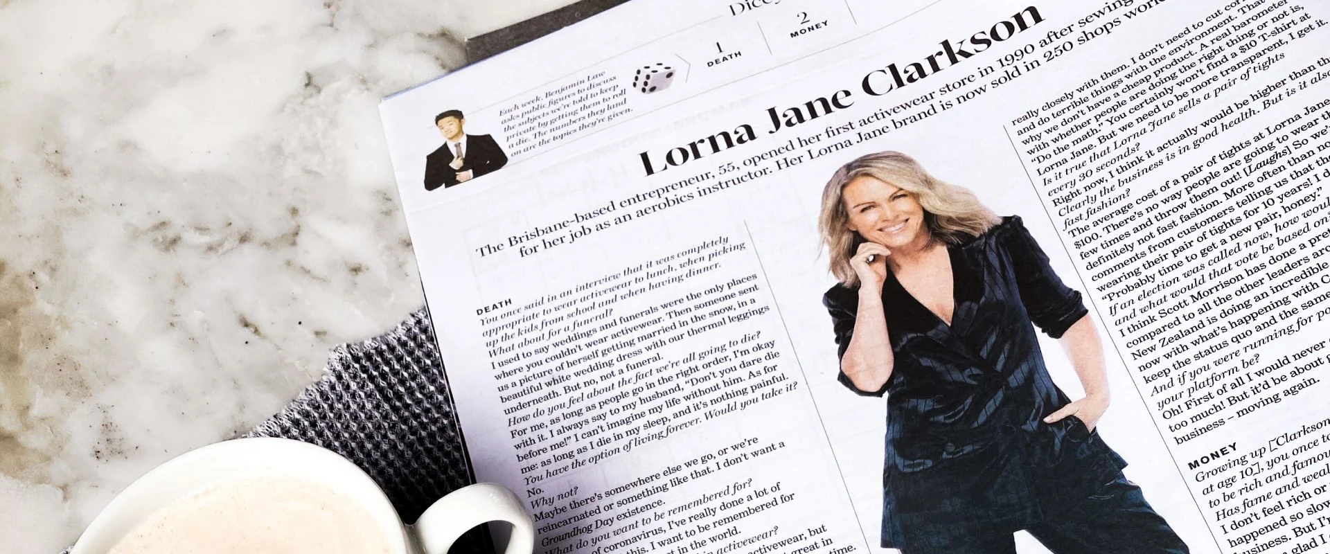 Magazine featuring Lorna Jane Clarkson